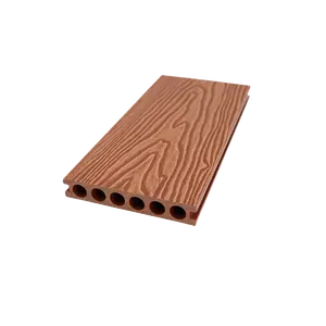 3d emboss decking Outdoor Exterior Engineered Wooden Flooring WPC Decking Wood Grain Decomposite Deck Floor wpc