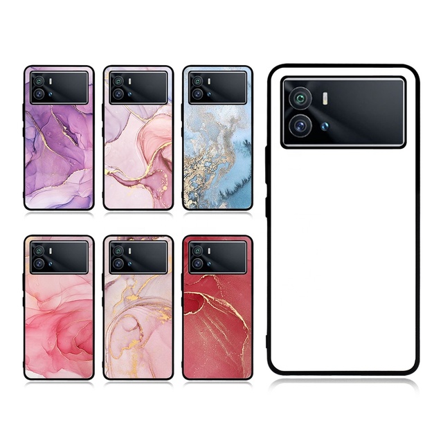For VIVO IQOO 9 China 2D Sublimation Blank High Quality Full Printing Waterproof Custom Logo Mobile Phone Cases
