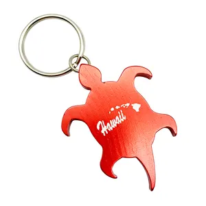 Mới Cá nhân hoá Laser in nhôm bia Opener Keychain với kim loại Keychain cho corkscrew