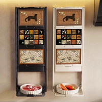 Support mural multifonctionnel pliable pour vaisselle avec ventouse pour cuisine domestique