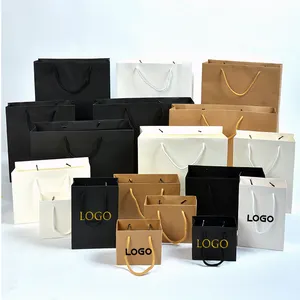 Bolsas con su logotipo impreso, bolsas de compras de regalo para cosméticos, bolsas de embalaje para pestañas con asas