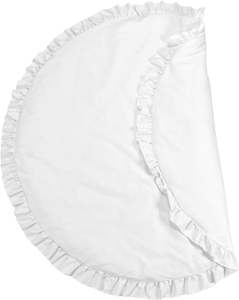 <span class=keywords><strong>Tapis</strong></span> de jeu blanc pour enfants pour tente <span class=keywords><strong>tipi</strong></span>, <span class=keywords><strong>tapis</strong></span> de chambre d'enfant à bord rond à volants <span class=keywords><strong>tapis</strong></span> en coton pour la décoration de salle de jeux au <span class=keywords><strong>sol</strong></span> - Product Image 4