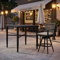 Meubles de jardin de luxe pour l'extérieur, ensemble de canapés, ensemble de table et chaises de salle à manger, ensemble de table et chaises de bar