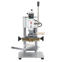 Presse à chaud infrarouge 90SK pour gaufrage de logos sur cuir, DIY manuel, plaqué or, 110V/220V, pour sacs en papier PU
