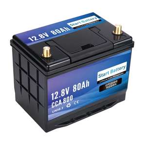 Batería AGM de 12V 80Ah de alta resistencia para arranque y parada, para autos de lujo, SUV y camiones, venta al por mayor directa de fábrica OEM - Product Image 3