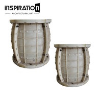 Moules en plastique pour grands pots de fleurs en béton, préfabriqués, pour jardin extérieur, jardinières en ciment, moules en plastique pour béton décoratif