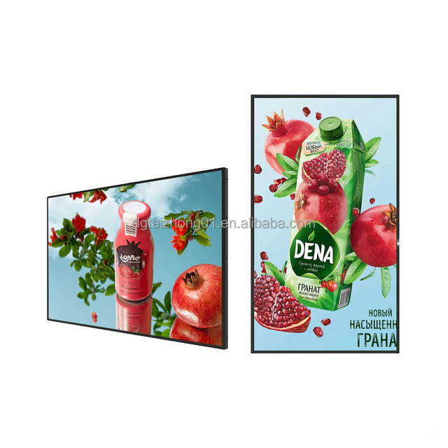 43/32 Inch HD Ultra-Thin Android11 Wall-Mounted Digital Display Board Panel 1 Year for Advertising Shopping Malls&Airport