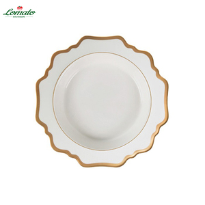 Set di Piatti in Fine Porcellana Bone China con Design Floreale Rotondo <span class=keywords><strong>per</strong></span> Cena e Dessert, Ideale <span class=keywords><strong>per</strong></span> Matrimoni e Feste - Product Image 4