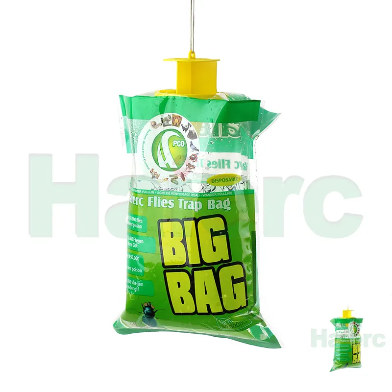 Disposable Big Bag Fly Trap Outdoor Hanging Fly Trap Non-toxic formulation lures flies