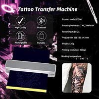 Hadiyah Printer tato tujuan ganda, mesin Transfer tato nirkabel portabel tanpa tinta