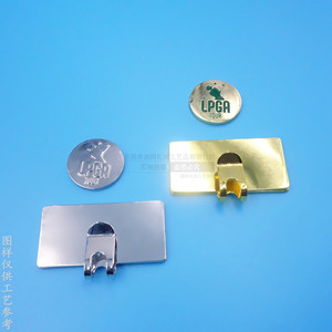 Clip de chapeau en métal LPGA Tour plaqué or avec marqueur de balle de golf magnétique et accessoire pièce de monnaie ronde - Product Image 4