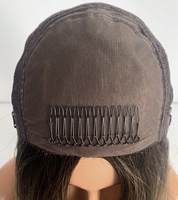 Perruque Sheitel 100% Cheveux Humains Vierges Non Traités, Top en Soie, Dentelle Suisse Invisible, Nœuds Simples, Raie Multidirectionnelle, Certifiée Casher Juive