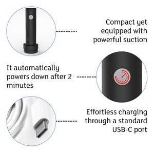 Câble USB Type C, pompe à vide électrique rechargeable rapide, sac de rangement sous vide en plastique et nylon pour le rangement dans la garde-robe - Product Image 3