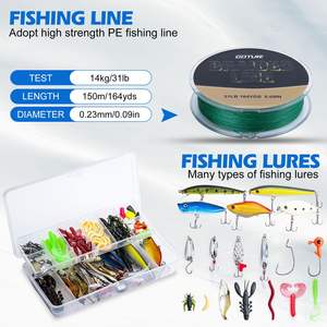 <span class=keywords><strong>Goture</strong></span> <span class=keywords><strong>Canne</strong></span> à pêche télescopique et moulinet Combo Travel Carbon Fiber Pole Spinning Reels Line Lure Kit Carrier Bag - Product Image 6