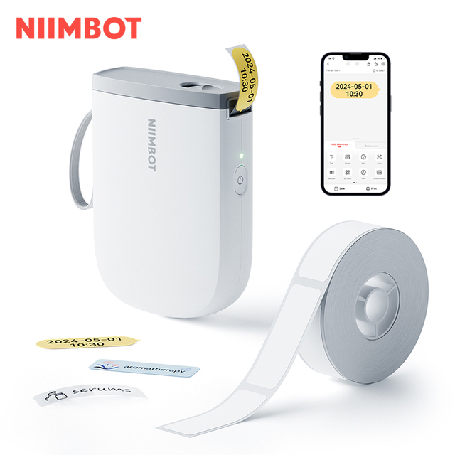 NiiMbot Portable Mini Wireless Connected Thermal Label Printer Smart Label Printer Machine