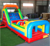 Parcours d'obstacles géant gonflable commercial en PVC à vendre