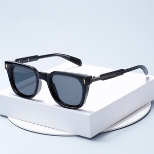 Gafas <span class=keywords><strong>de</strong></span> <span class=keywords><strong>Sol</strong></span> Cuadradas <span class=keywords><strong>de</strong></span> Lujo Unisex LvCong 2026 con Remaches, Protección UV400, al por Mayor, <span class=keywords><strong>de</strong></span> Diseñador, para Pesca - Product Image 2