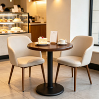 Table de bar ronde multifonctionnelle en métal pour restaurant commercial moderne, table à café, table à cocktail, table à manger