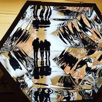 Nouveauté de fête décoration hexagone RVB 3D infini miroir photomaton LED lumière de piste de danse de mariage