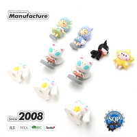 Juguete de Dibujos Animados Ecológico Personalizado, Caja Sorpresa con Figuras de Acción de Anime Lindas y Móviles, con Empaque de Silicona PVC 3D