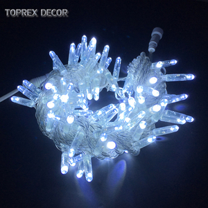 Guirlande lumineuse LED de Noël de 10 m, blanc chaud, vente en gros en Chine, télécommande, indice de protection IP20, pour extérieur, fête, jardin, patio, cour - Product Image 4