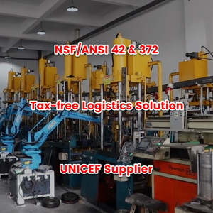 Quadrado forma 304 aço inoxidável gravidade Fed água filtro sistema para exterior remover flúor cloro bactérias - Product Image 5