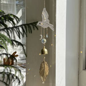 Kristallen Zonvanger Kolibrie Ontwerp 3-delige Set Tuin Suncatcher Opknoping Kristallen Ornament Voor Huisdecoratie Hanger - Product Image 2