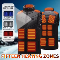 Vestes chauffantes intelligentes 5V, vêtements imperméables pour hommes, 9 zones chauffantes USB, veste de ski chauffante pour l'hiver