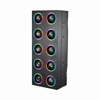Projecteur LED professionnel GBR-LB1080 10x80W DMX512 à pixels, gradation linéaire 32 bits pour utilisation extérieure, parcs d'attractions, DJ