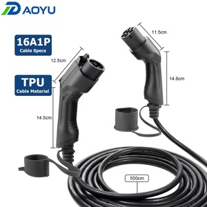 Nuevo Cable de Carga para Vehículos Eléctricos Daoyu Tipo 2, 16A, 3.6kW, 1 Fase, 23 pies, Carga Rápida, Logotipo Personalizado, OEM, ODM, Estación Doméstica - Product Image 1