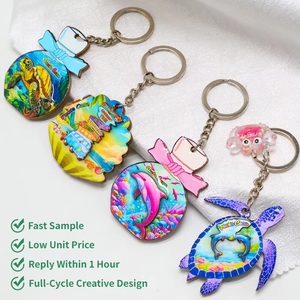factory custom logo cheap wooden keychain for uv printed beads natural wood blank