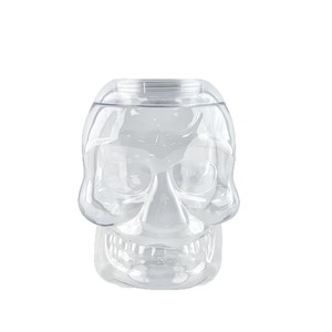 Botella de Plástico con Forma de Calavera de 1500 ml, Reutilizable, Decoración de Halloween, 129 mm de Diámetro, 158 mm de Altura - Product Image 4
