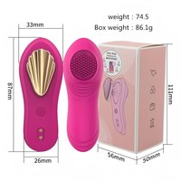 Vibrateur de culotte connecté à l'application, 9 modes de vibration, pour point G et clitoris, en silicone rechargeable, pour femme