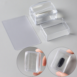 <span class=keywords><strong>Tampon</strong></span> à ongles carré en silicone effaçable <span class=keywords><strong>pour</strong></span> alcool, <span class=keywords><strong>tampon</strong></span> carré transparent en silicone <span class=keywords><strong>pour</strong></span> plaque de stamping d'ongles - Product Image 1