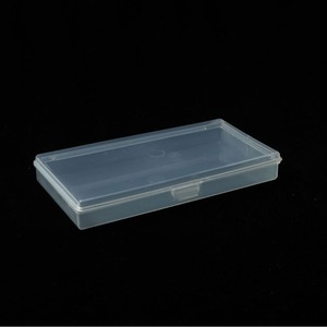 Transparent Plastic Storage Box 14.7x8x2cm With Lid For Jewelry Parts Packaging PP Material - Product Image 2
