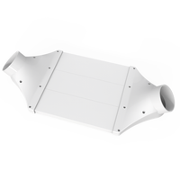 MIAVENTILATION Conduit d'air frais Linteau Tuyau plat PVC 75 mm Adaptateur de ventilation pour ventilateur de cheminée