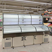 Échelle à trois températures en acier inoxydable pour restaurant commercial de 2m Commande de réfrigérateur pour barbecue Affichage ouvert à trois commandes