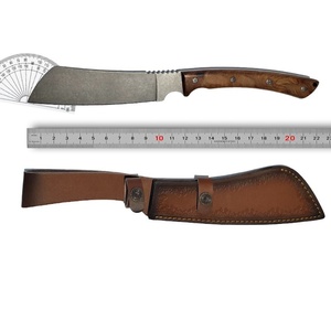 มีดสแตนเลสเกรด Conqueror คุณภาพสูง สำหรับงานตัดแบบยุทธวิธี ด้ามไม้ ปรับแต่งได้ตามต้องการ รับผลิตแบบ OEM/DIY - Product Image 6