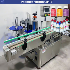 High Safety Beverage Bottles Surface Label Pack <b>Machine</b> Easy Install Round Vessel Stick Labels Wrapping Labeler - Product Image 5