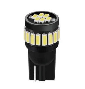 Superheldere T10 3014 21smd 12V Led Gloeilamp Wit Canbus Foutloos Zijlicht Lamp T10 W 5W Led Voor Auto