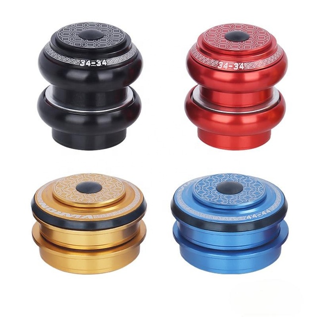 VIARON MTB Road Bicycle Headset CNC 34MM Sealed Bearing 44MM Semi-integrated Bike Headset Cycling Bicycle Repair Accessories
