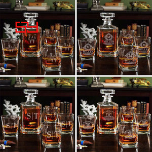 SUNYO Kit <span class=keywords><strong>de</strong></span> Whisky en Oferta con Decantador, <span class=keywords><strong>Vasos</strong></span> <span class=keywords><strong>de</strong></span> Cristal sin Plomo, Caja <span class=keywords><strong>de</strong></span> Madera, Set <span class=keywords><strong>de</strong></span> Regalo con Logotipo Personalizado - Product Image 4