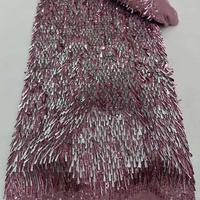 Tissu en dentelle à pois à prix de gros pour robe de mariée, accessoires de décoration intérieure et de fête