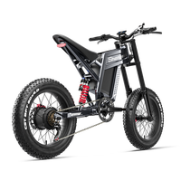 Vélo de montagne électrique à pneus larges, cadre en alliage d'aluminium, 1500W 60V, freins à disque hydrauliques sans balais