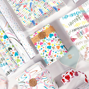 High Quality Wholesale 80g <b>Birthday</b> Neon <b>Paper</b> Art <b>Paper</b> Tissue 43*300cm Gift Luxury Custom Packaging <b>Wrapping</b> <b>Paper</b> <b>Roll</b> - Product Image 5