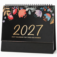 Calendrier de bureau personnalisé de luxe à feuilles détachables 365 jours, différentes formes, impression sur mesure, 2027