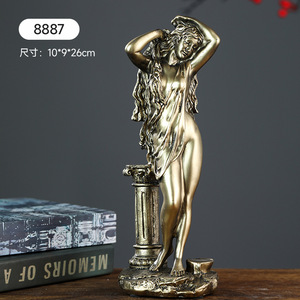Escultura de Resina Retro Personalizada, Hecha a Mano y Pintada a Mano, de Diosas Griegas (<span class=keywords><strong>Venus</strong></span> y Temis), para Decoración del Hogar, Recuerdo o Regalo - Product Image 2