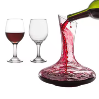 Décanteur à vin en verre cristal en forme de serpent, 500-1000 ml, écologique, cadeau d'affaires, qualité transparente, vente chaude