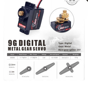 Servo motor Digital Micro Steering Gear for Drone RC <b>model</b> <b>car</b> 2g 3.7g 4.3g 6g 8g 9g 17g 25g Accessory with Metal Plastic Teeth - Product Image 4