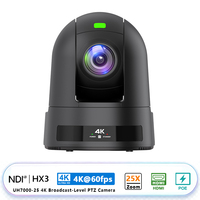 Caméra PTZ 4K60 NDI HX3 12G-SDI avec zoom 25X, cadrage automatique, suivi IA 4K, traduction, vidéoconférence en direct 8,3MP